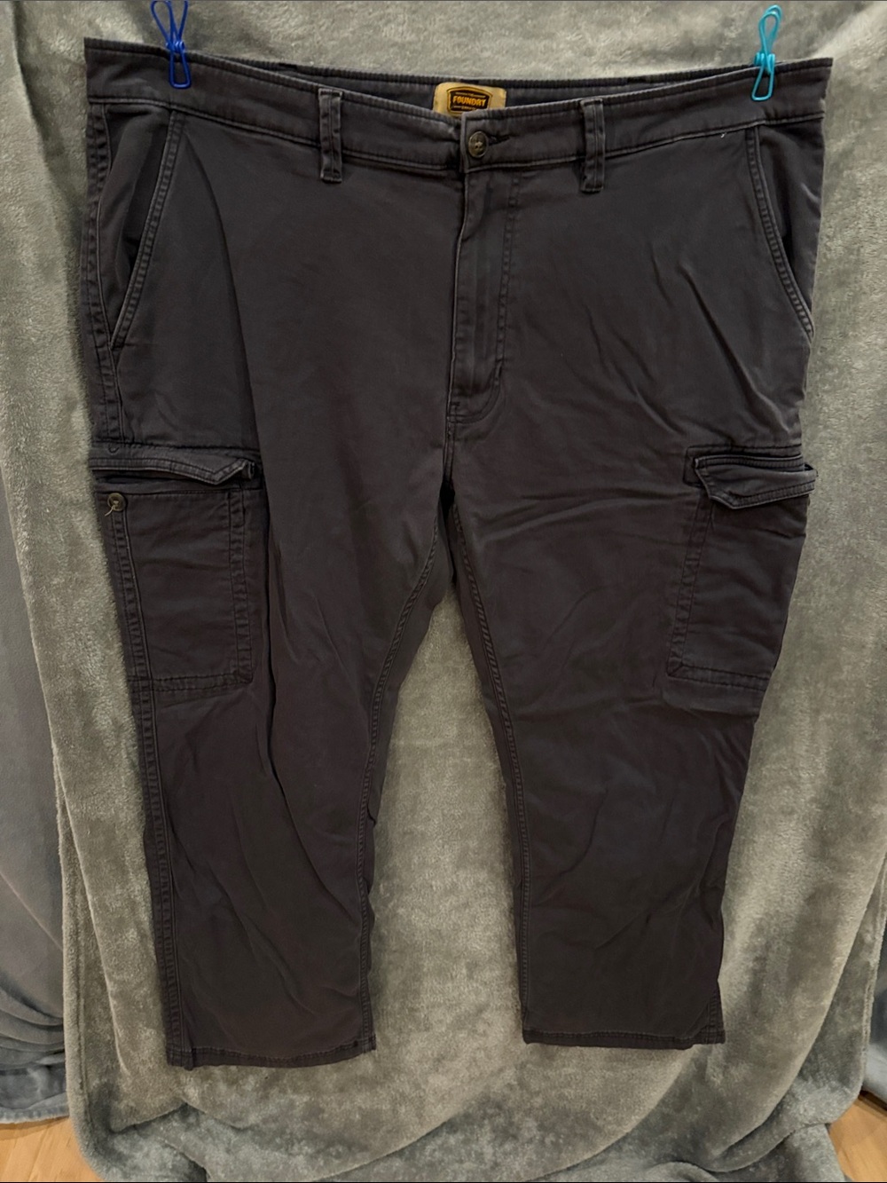 The Foundry Supply Co. Men's Cargo Pants - Blue 44X32